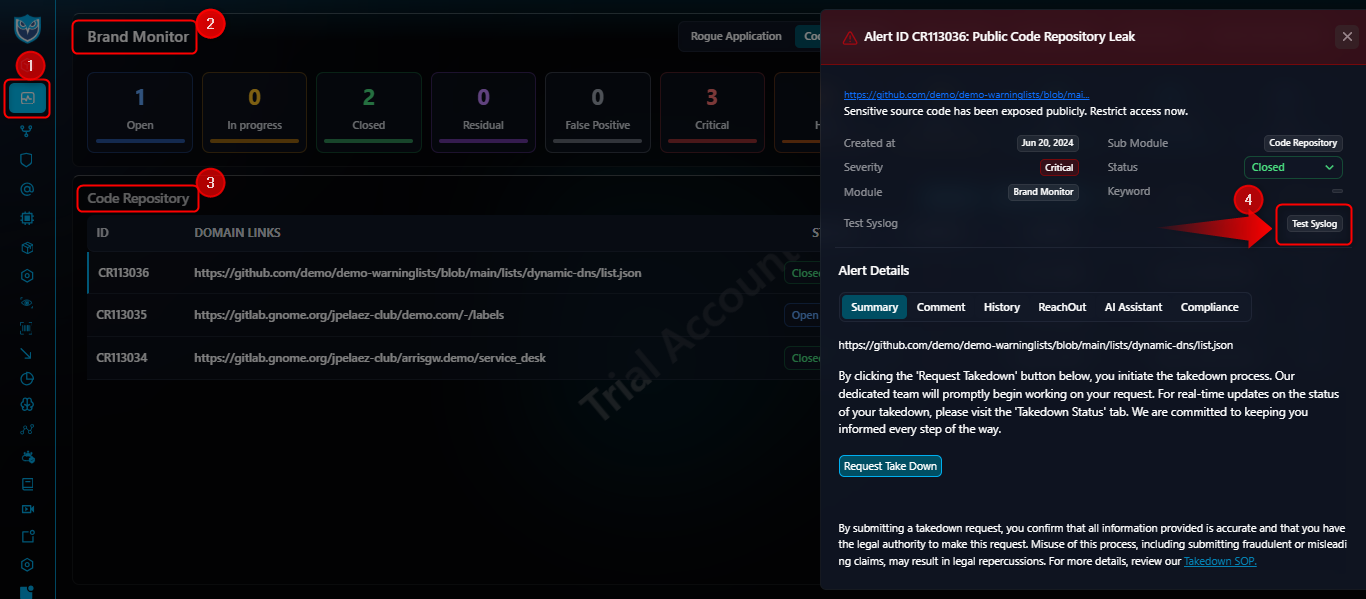 Code Repository screenshot