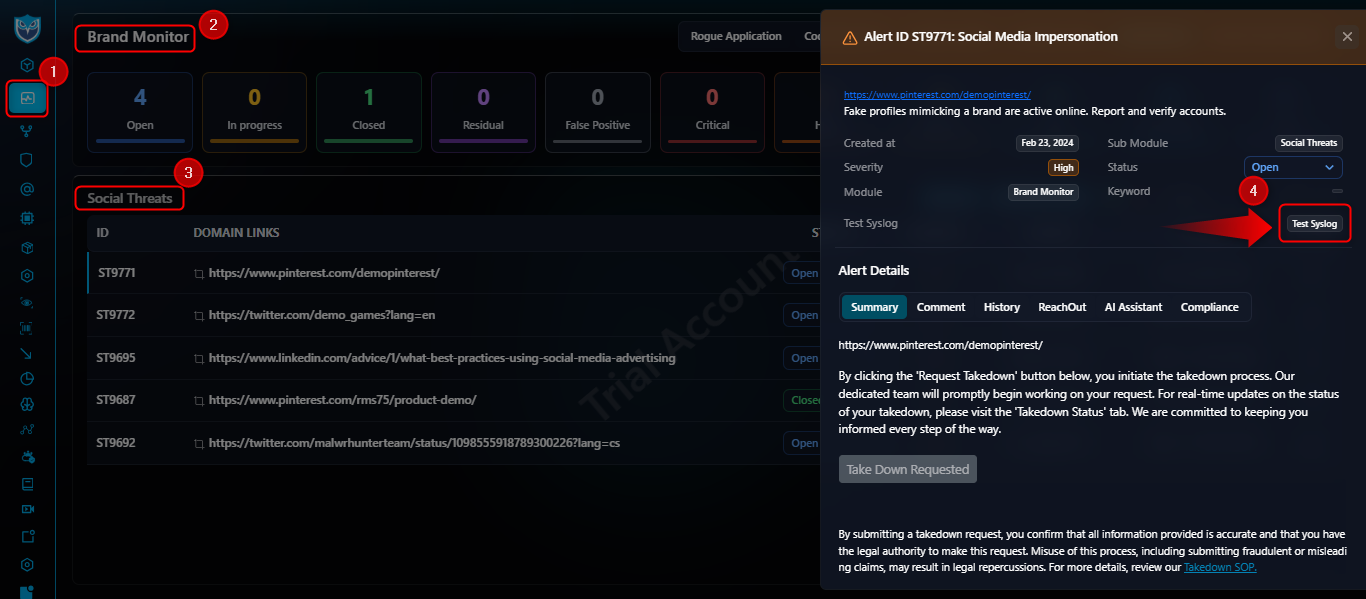 Social Threats screenshot